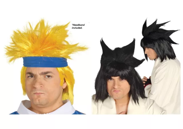 Anime Parrucca Cosplay Costume Capelli Festa Halloween Comic Convenzione Adulti