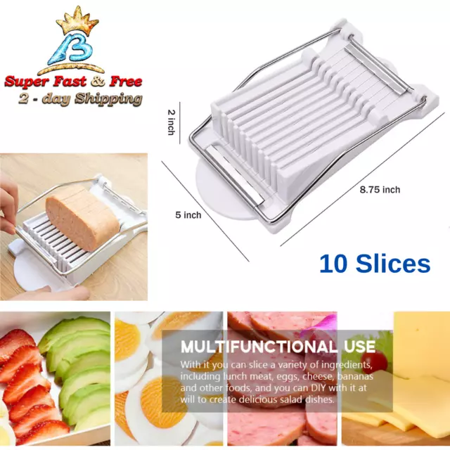 Sosanping Spam Slicer Multipurpose Luncheon Meat Slicer Stainless