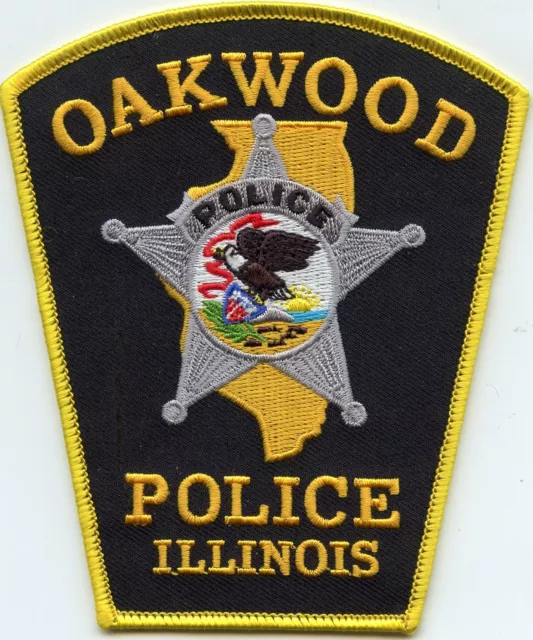 Oakwood Illinois Il Police Patch