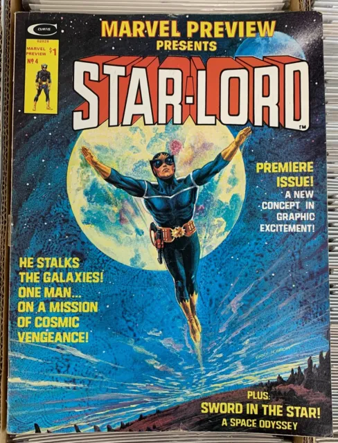 Marvel Preview Magazine#4 - 1976 - First Star Lord In A Magazine - Bronze Age