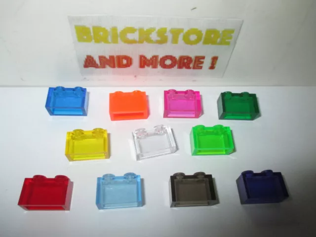 Lego - Brique Brick 1x2 3065 Trans - Choose Color & Quantity x1 - x8