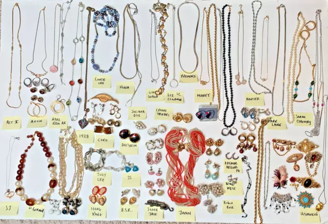 Large Wearable Signed Costume Jewelry Lot Estate Vintage Juliana Trifari Coro+