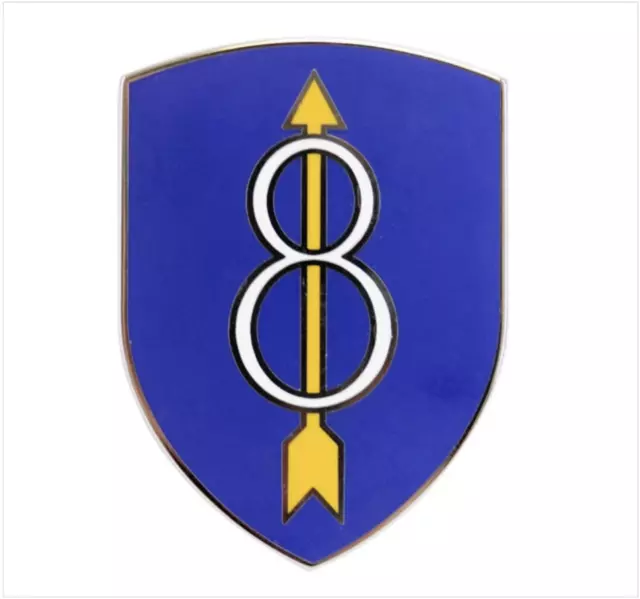 Genuine U.s. Army Combat Service Identification Badge (Csib): 8Th Infantry Divis