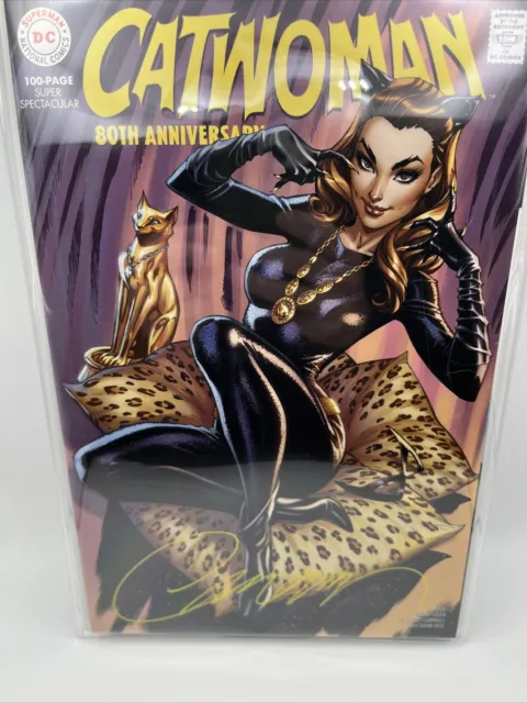 Catwoman 80th Anniversary 1 Variant J Scott Campbell 1960s Cover 2020 Signed