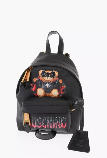 Moschino Couture Batman Teddy Bear Black Mini Backpack New Ml023170