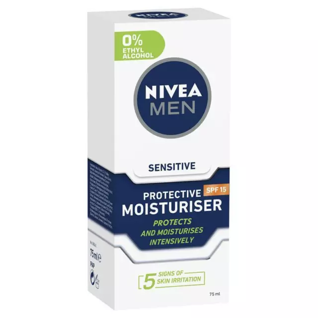 NIVEA MEN Sensitive Protective Moisturiser SPF15 75ml