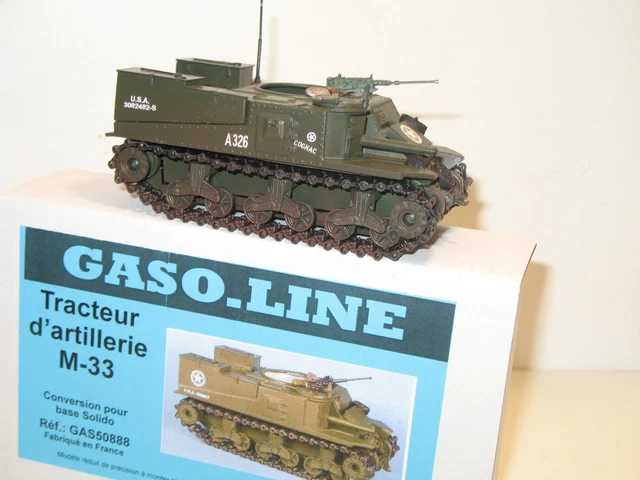 Solido Gaso Line Militaire Armée SB 1/50 - Char Tank Sherman Deep Wading