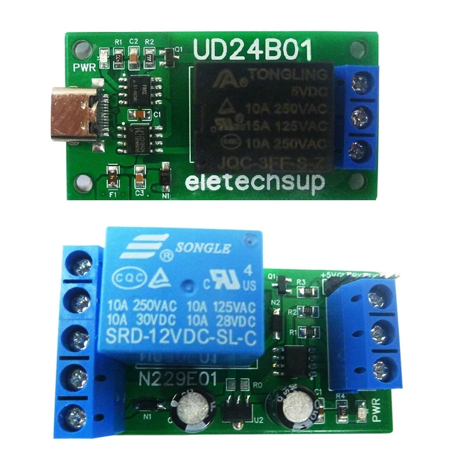 SCHEDA USB TIPO C RS232(TTL) UART porta seriale switch modulo relè ...
