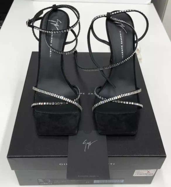 Giuseppe Zanotti Swarovski Crystal-Embellished Strappy Sandals  Size 41 / USA 11