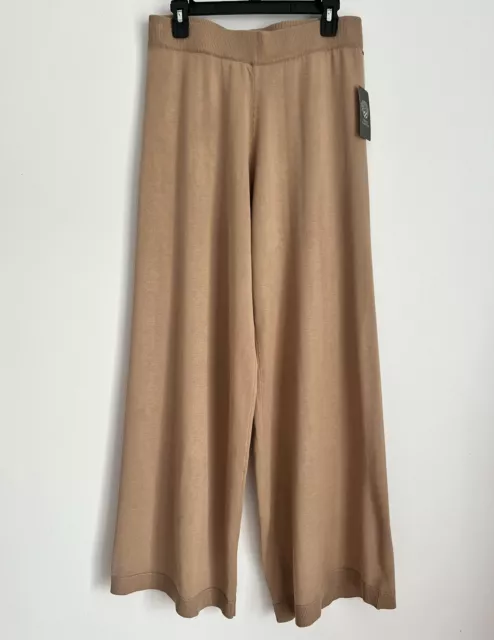 Vince Camuto Women's Wide-Leg Pull-On Pants Earth Oak Color Sz M $79