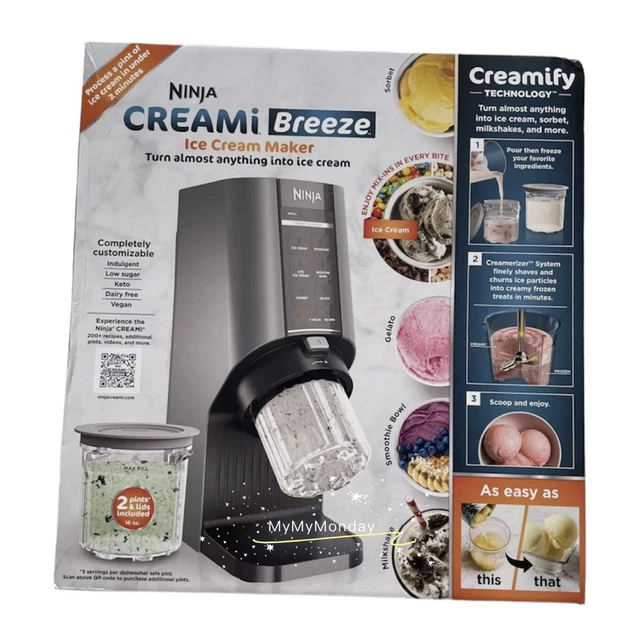 BRAND NEW NINJA CREAMI Breeze Ice Cream Maker Sorbet milkshakes model