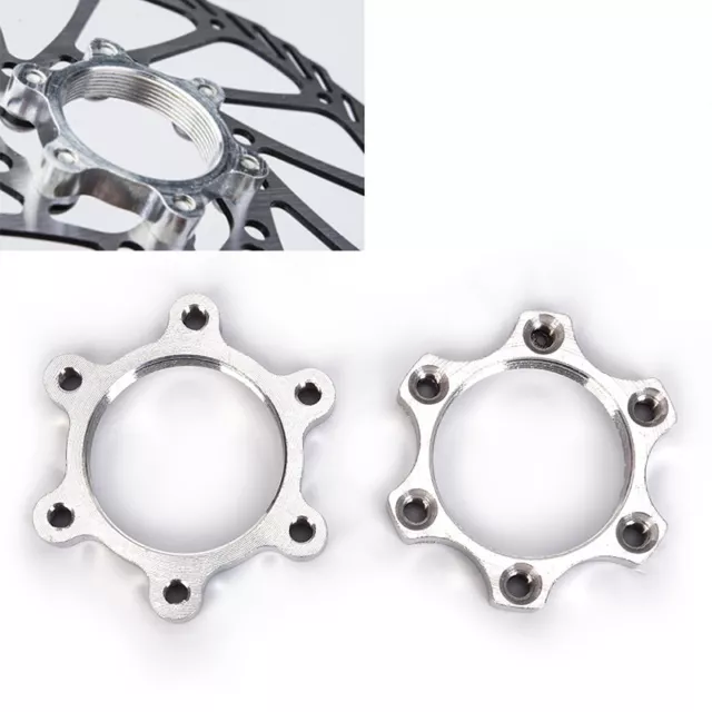 44mm Disc Brake Flange Adapter Bicycle 6 Bolts Hole Mountain Road Bike Lock __-