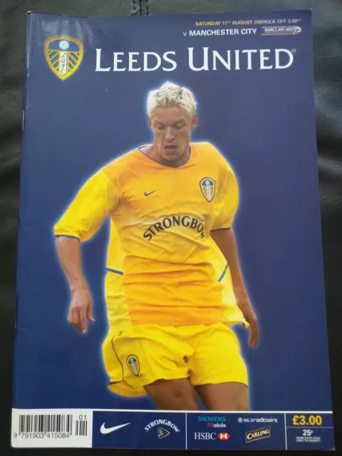 Leeds United Home Programmes 2002/03 Choose From Drop Down Menu  31/1/2024