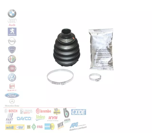 Kit Cuffia Semiasse Anteriore Lato Ruota Alfa Romeo Fiat Lancia Renault 7604/Km