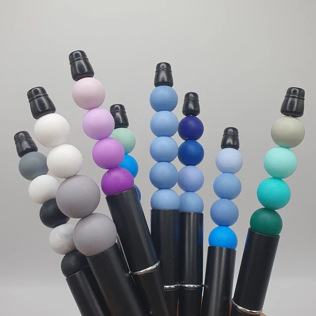Jostift 5 penne Fidget, spinning con luce LED, strumento di scrittura luminoso, penna a sfera illuminata per alleviare lo stress