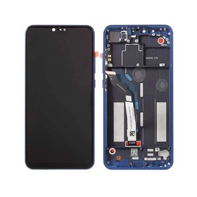 Ecran pour Xiaomi Mi 8 Lite Bleu Avec Châssis