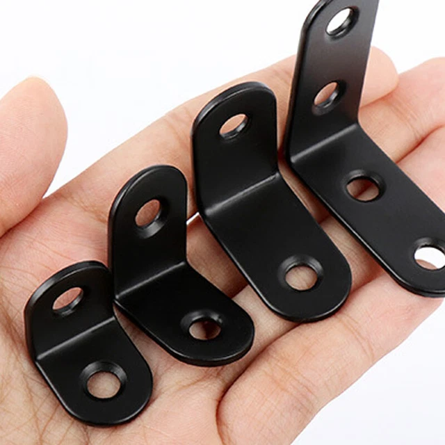 4pcs Stainless Steel Corner Brackets Shelf Support Brace Joint Fixing L Shape 83