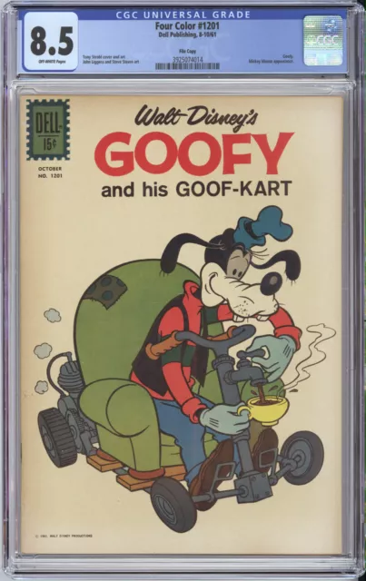 FOUR COLOR #1201 CGC 8.5 - Walt Disney's GOOFY - Beautiful FIle Copy - 1961