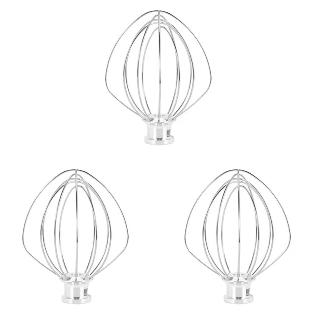 3X Edelstahl Draht Peitschen Mischer Aufsatz für Kitchen Aid K45Ww 9704329 2385
