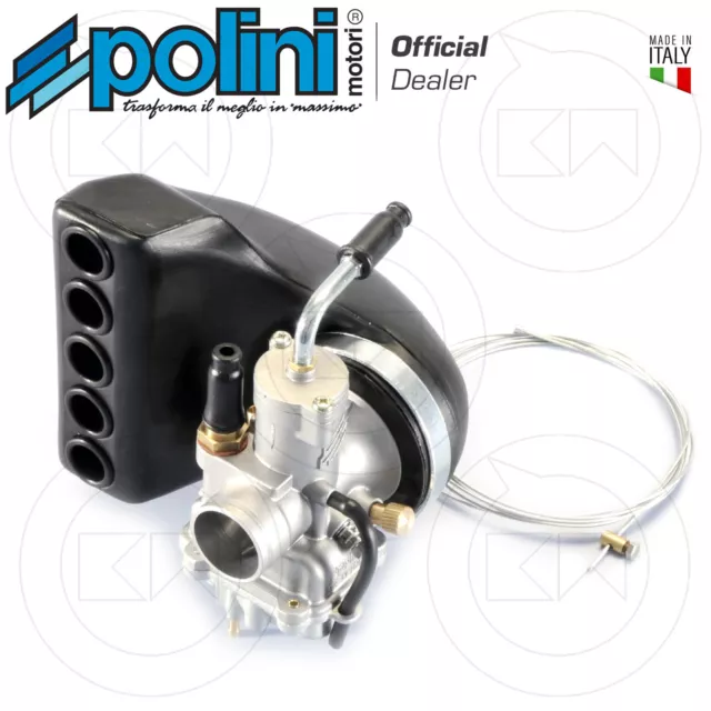 POLINI 2012402 Set Carburateur Augmenté CP Ø24 + Filtre à Air VESPA Pk 50 XL