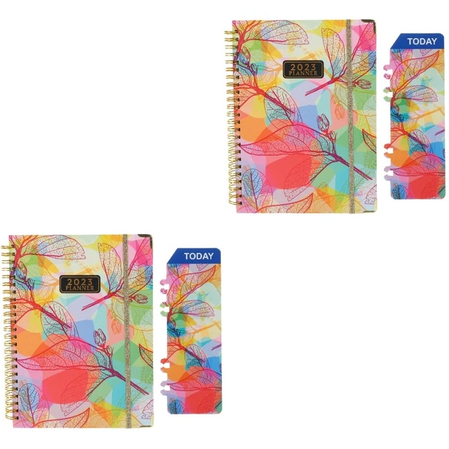 2 Pieces 2023 Notebook Calendars Agenda Notepad Sports Agenda Book Office