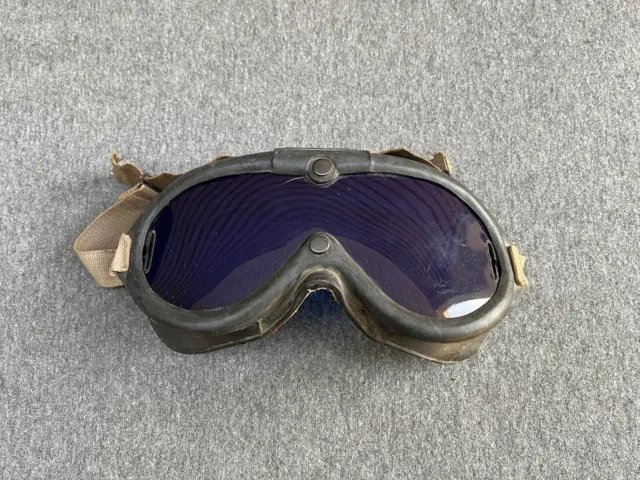Original WWII Era US Navy Blind Flying Goggles Rochester Optical Device 1-F-4B