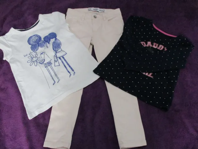 Small bundle girl's clothes 1 x trousers 2 x tops age 5 years