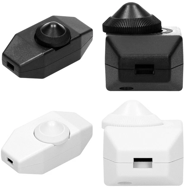 Connecté LED Variateur Interrupteur Encastré Rotatif Sur / Arrêt Et Bouton De