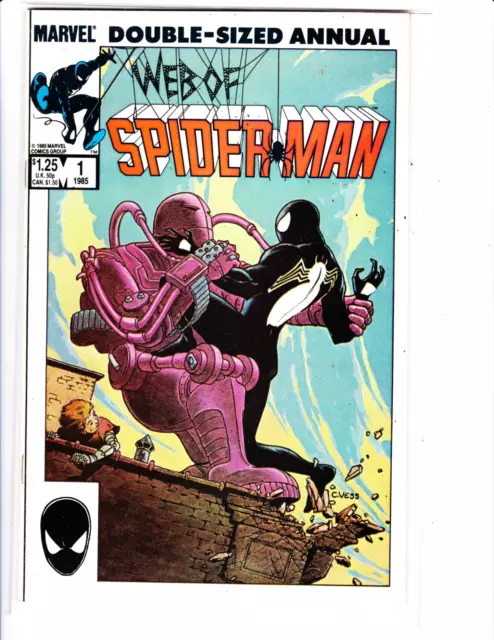 1985 Web of Spider-Man Annual #1 "Marvel Comics" Comic Book