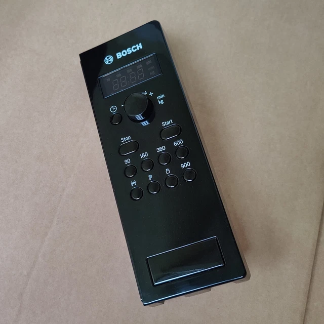 BOSCH MICROWAVE CONTROL Panel HMT84M461B Board, LED Display, Door