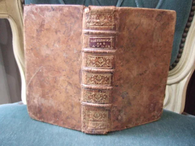 lot livres anciens, 1750, 1 volume, DICTIONNAIRE DES AYDES, COMPLET