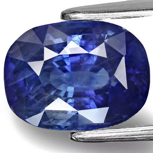GIA Certified MADAGASCAR Blue Sapphire 6.80 Cts Natural Untreated Cushion