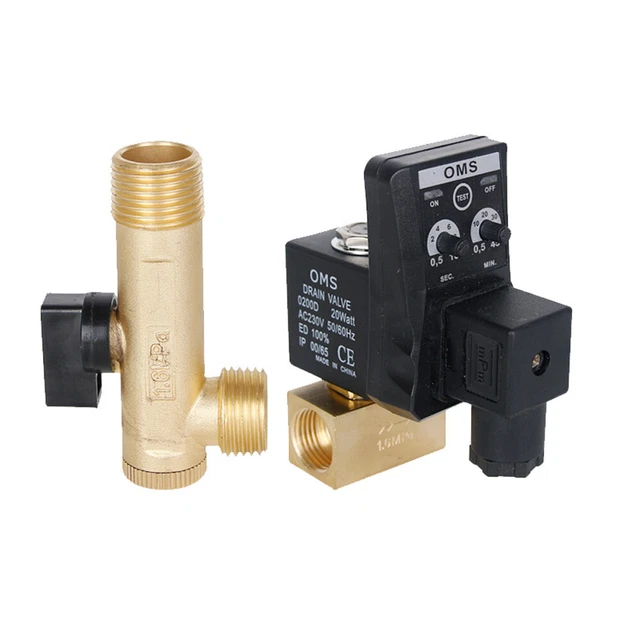 BRASS ELECTRIC AUTOMATIC Drain Timer Solenoid Valves Water Controller