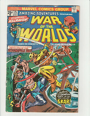Amazing Adventures #25 featuring War of the Worlds Marvel 1974 Romita VG- 3.5