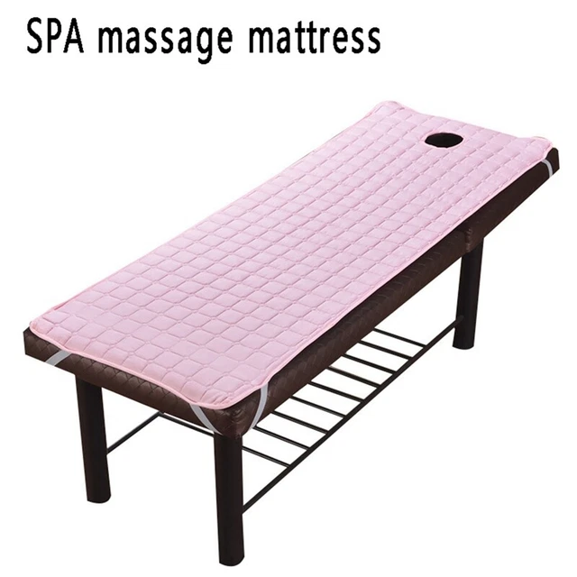 Funda de colchón para mesa de masaje cama con orificio, almohadilla de salón de belleza, no L2N9