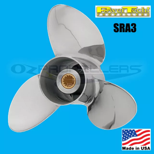 MERCURY MARINER 30HP POWER TECH STAINLESS STEEL PROP PROPELLER (Size- 10 x 13)