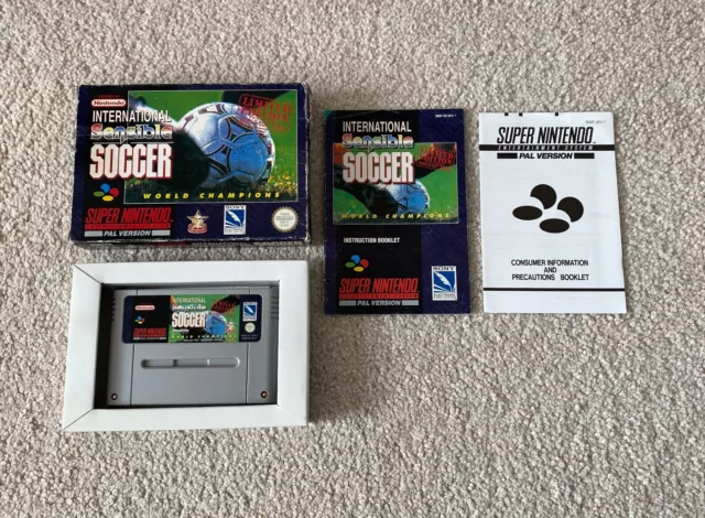 *RARE* International Sensible Soccer - Super Nintendo SNES - Boxed Complete PAL