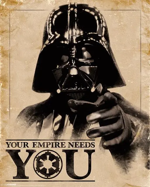 Poster Star Wars Dart Fener "Your Empire Needs You" 40 x 50 cm