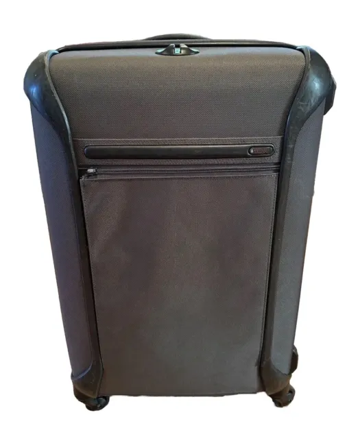 TUMI Alpha 25 Inch Spinner Luggage - Style 28525GYOP Grey Ballistic / Black Trim