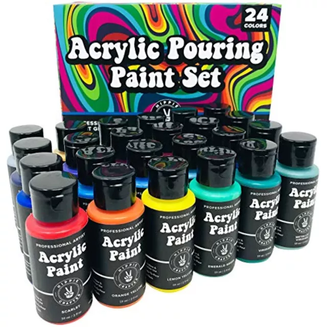 Acrylic Paint 15 Colors Acrylic Paint Large Bottle Set 473Ml/16Oz