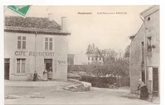 HOUDEMONT Meurthe & Moselle CPA 54 Café Restaurant Arnold