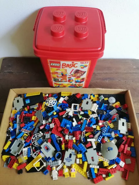 LEGO LOTTO 1 Kg Mattoncini Misti City Space Castello Usati Vintage + Box  EUR 14,50 - PicClick IT