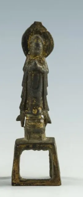 Rare Chinese Tang Dynasty Gilt- Bronze Buddha