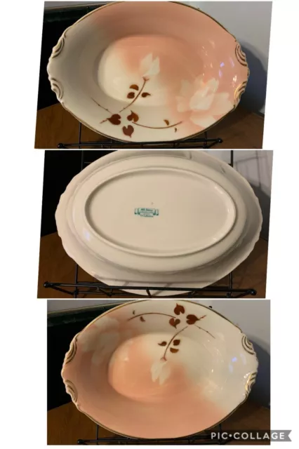 SYRACUSE CHINA Old Ivory Madame Butterfly Rose 10" VEGETABLE BOWL-w/wo Gold Trim