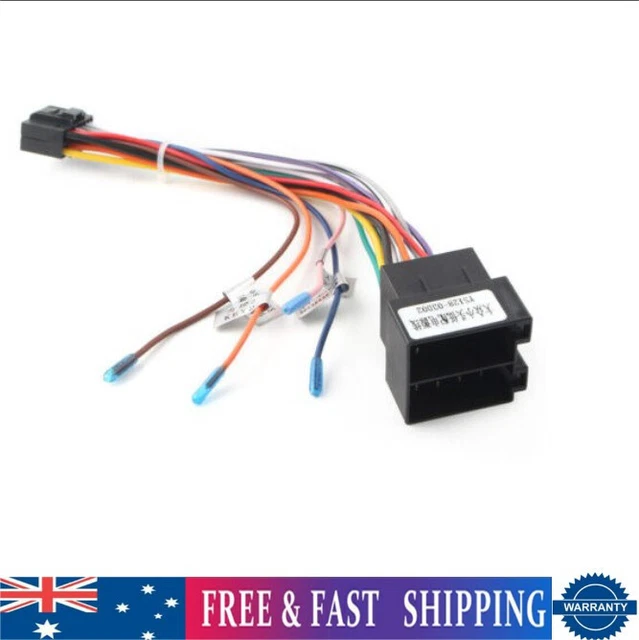 16 PIN ISO Wiring Harness Connector Adapter Fit Android Car Stereo