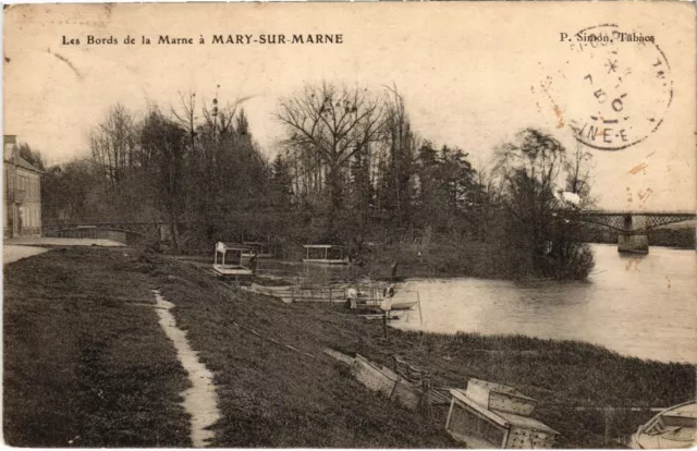 CPA Mary sur Marne Les Bords de la Marne FRANCE (1300496)