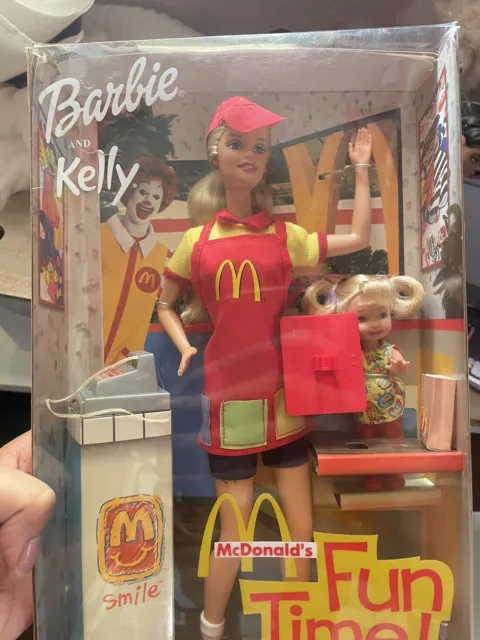 Mcdonald's Fun Time Barbie & Kelly Doll Set 2001 Mattel 29395 Nrfb