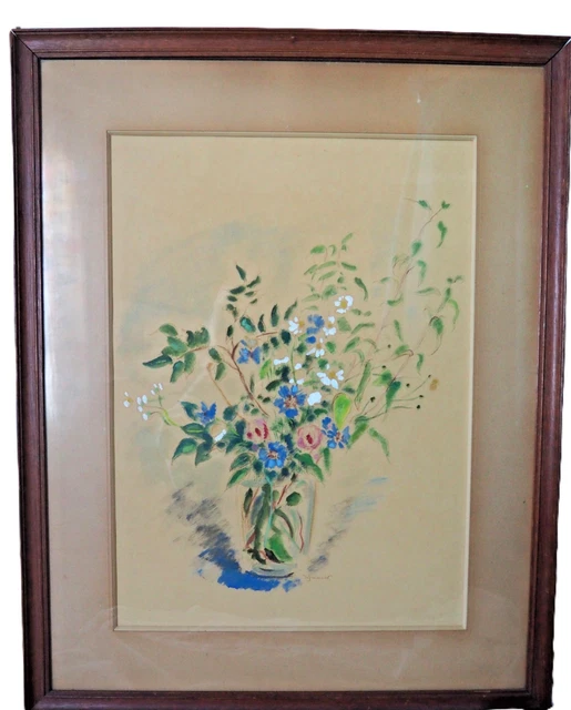 BERNADETTE VOZ BELLE AQUARELLE Signée Le Mont Saint Michel EUR 10,00