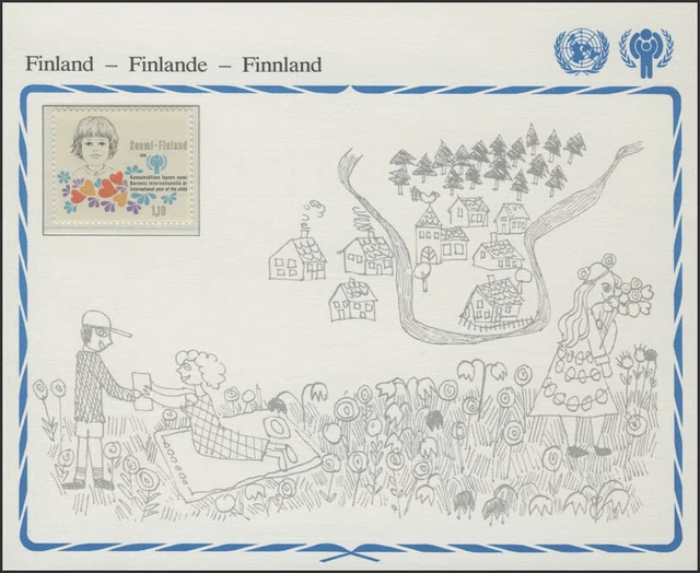 Finland: Girls with Flowers, 1 Brand **
