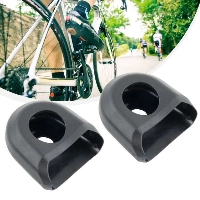 Protections De Manivelle Vélo - Lot De 2 Films Transparents/noirs - 14x5,5 Cm - Anti-rayures VTT & Tous Terrains